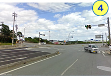 伊佐川（西）交差点を左折して県道71号線に入ります。